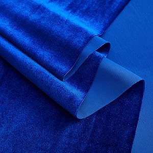 Amazon.com: MaiMaiSuan Royal Blue Velvet Fabric by The Yard