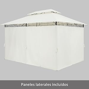 Pabellón cenadores carpas de jardín gazebos pabellónes cenador de jardin antracita para balcón
