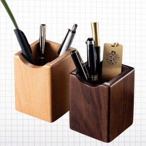 wooden pen holder 