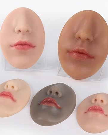 Silicone Piercing Nose Model