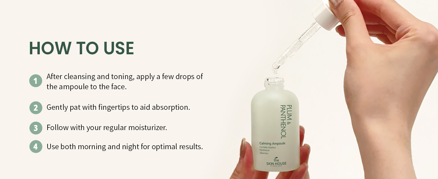 PLUM &amp; PANTHENOL Calming Ampoule