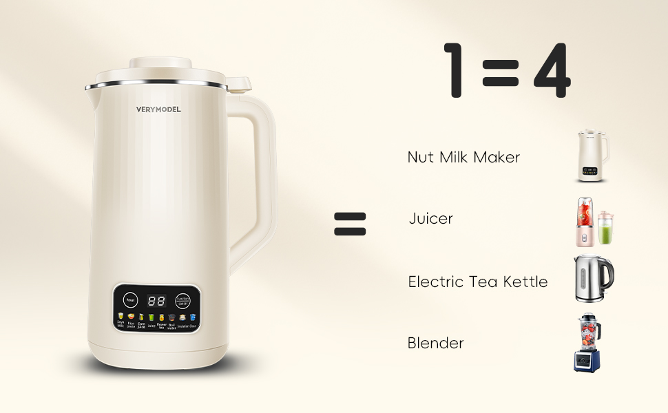 Nut Milk Maker Machine 20oz, MultiFunction Cow Milk Maker