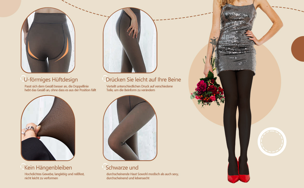 thermo strumpfhose damen