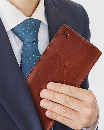 long wallets for men real leather top grain cowhide credit card holder gift rfid blocking