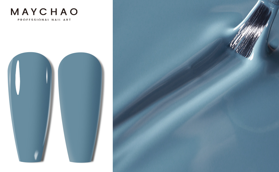 blue gel nail polish