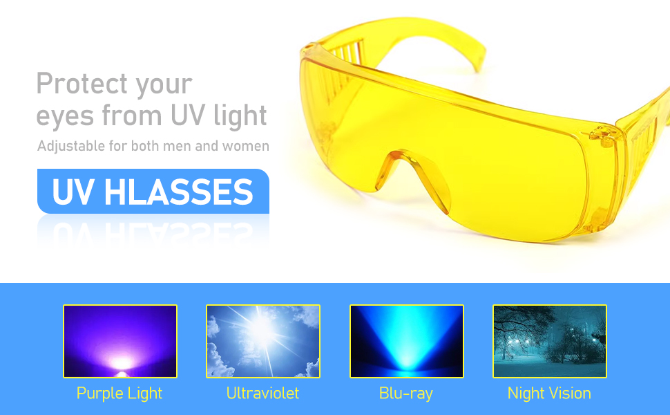 Leak Detector Kit, Fluorescent Protective Glasses Air Conditioning