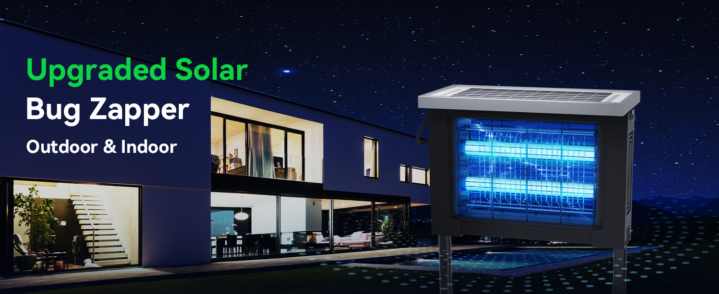 solar powered bug zapper outdoor