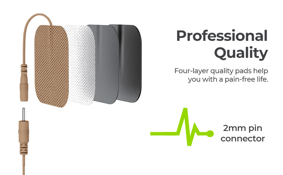 AUVON TENS Unit Pads Electrode Patches with Upgraded Self