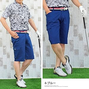 25マルボンゴルフメンズ ショートパンツ春夏 マルボンゴルフ ウェア メンズ カジュアル ショートパンツ