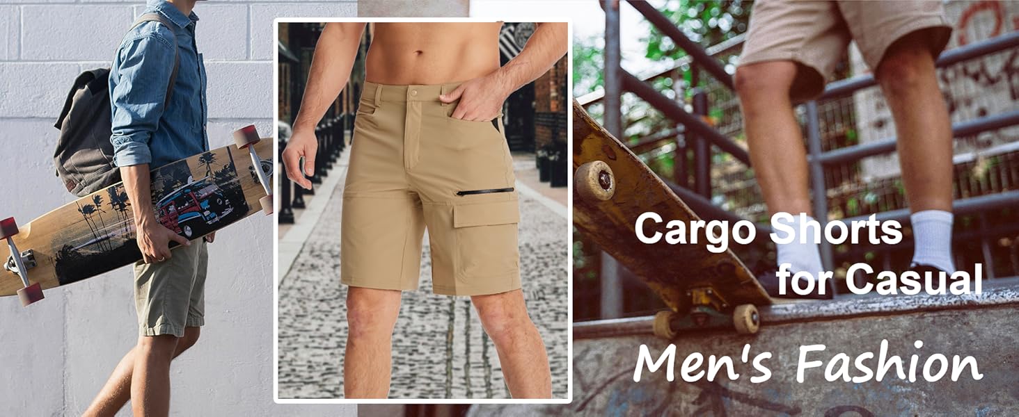 EKLENTSON Mens Shorts Quick Dry Cargo Shorts Lightweight Walking Hiking Shorts Zip Fishing Cycling Safari Pants with Multi Pockets 11 mens shorts cargo shorts casual shorts summer hiking shorts walking shorts