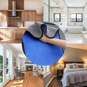 Multi purpose cleaning cloth suitable for kitchen bathroom living bedroom household furniture window