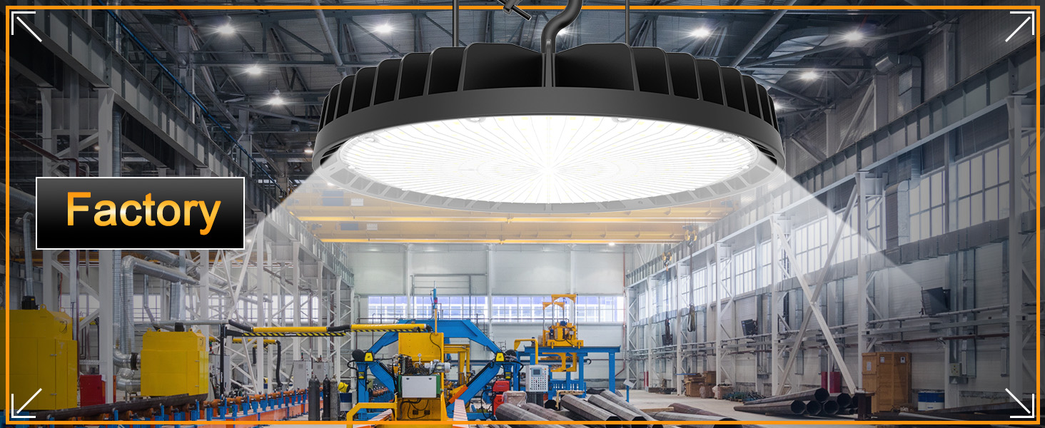 OPENLUX UFO LED High Bay Light 240W/190W/140W Adjustable Low Bay LED Shop Lights 3000K/4000K