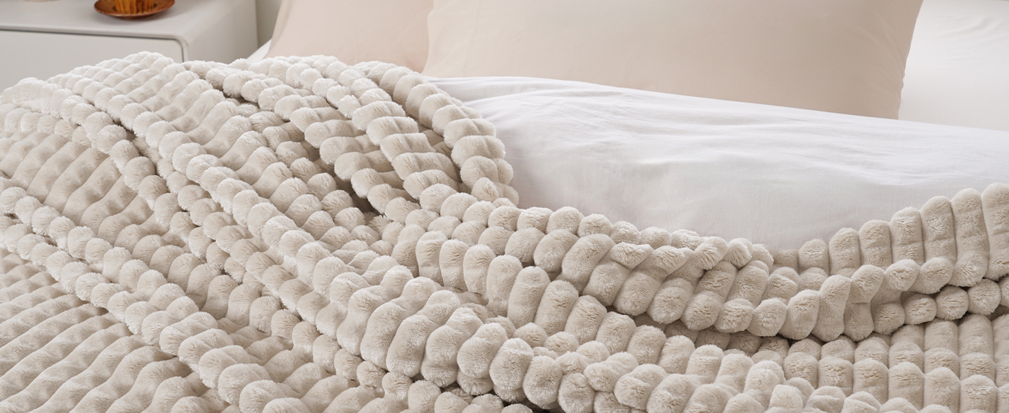 PHF Fleece Blanket Queen Size for Bed380GSM Super Soft