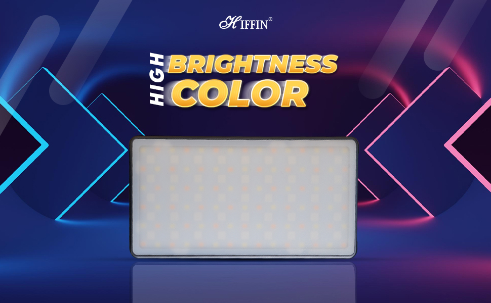 HIFFIN HF-138 Pro Portable Pocket RGB LED Video Light with 21 Lighting ...