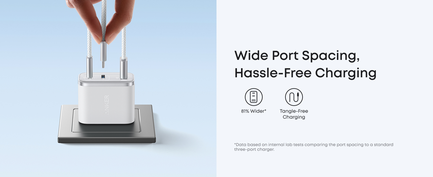 Anker Nano USB C Charger Block, Ultra-Fast 70W Output 3-Port Type C Charger, Fast Charging, Compact and Stylish, for iPhone 17/16 Series, MacBook, iPad, Pixel, Galaxy, and More(Black, Cable Included)