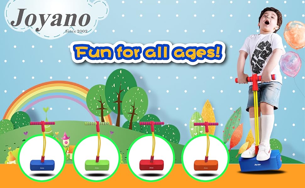 Joyano® Foam Pogo Stick for Kids/Adults Indoor/Outdoor Squeaky Sound