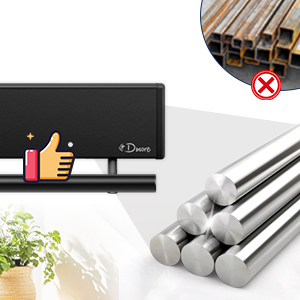 knife magnetic strip with 10hooks black