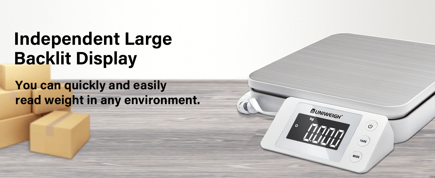 UNIWEIGH Digital Postal Scales,Parcel Postage Scale 88lb/0.1oz,Shipping ...