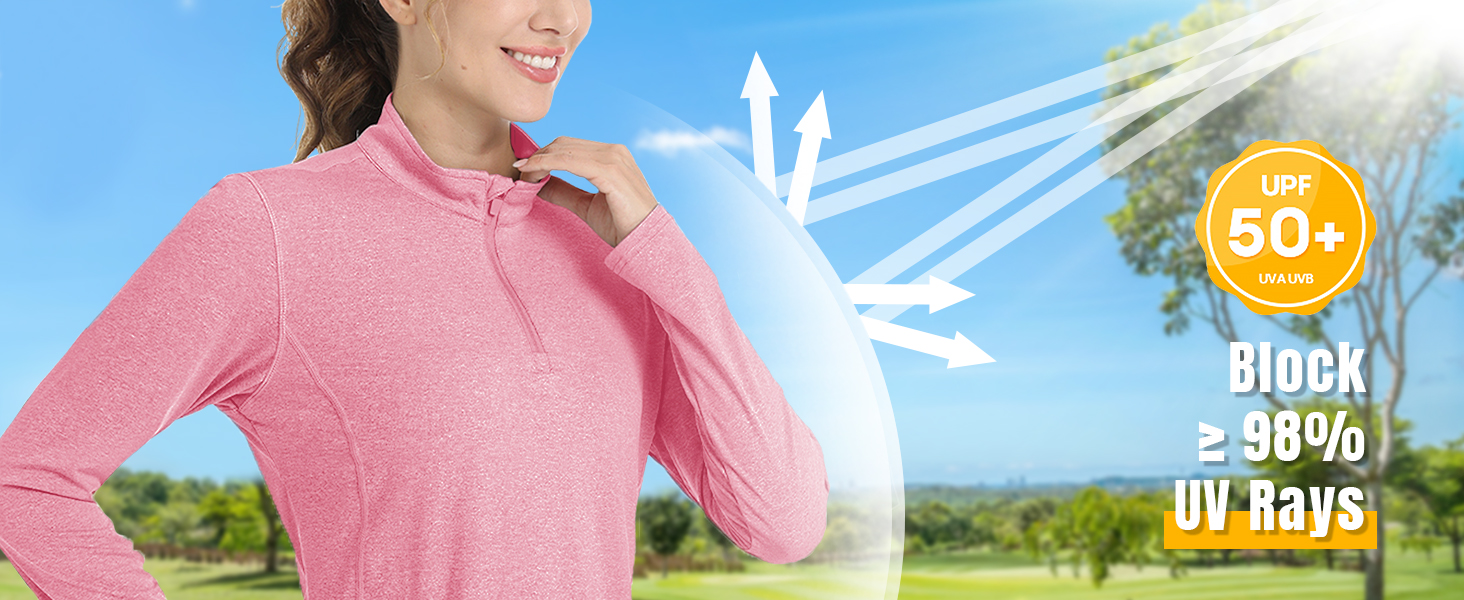 UPF 50+ Sun Protection womens sun protection shirts UV rays all seasons sunscreen sunburn