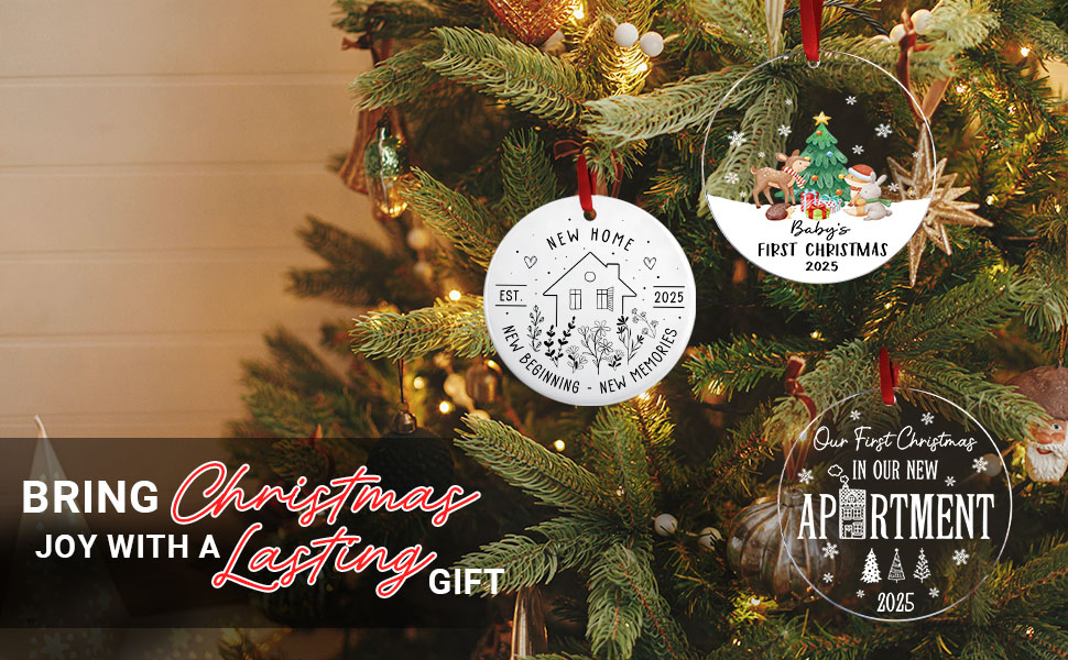 new home christmas ornament; house warming gifts new home; new home owners gift ideas