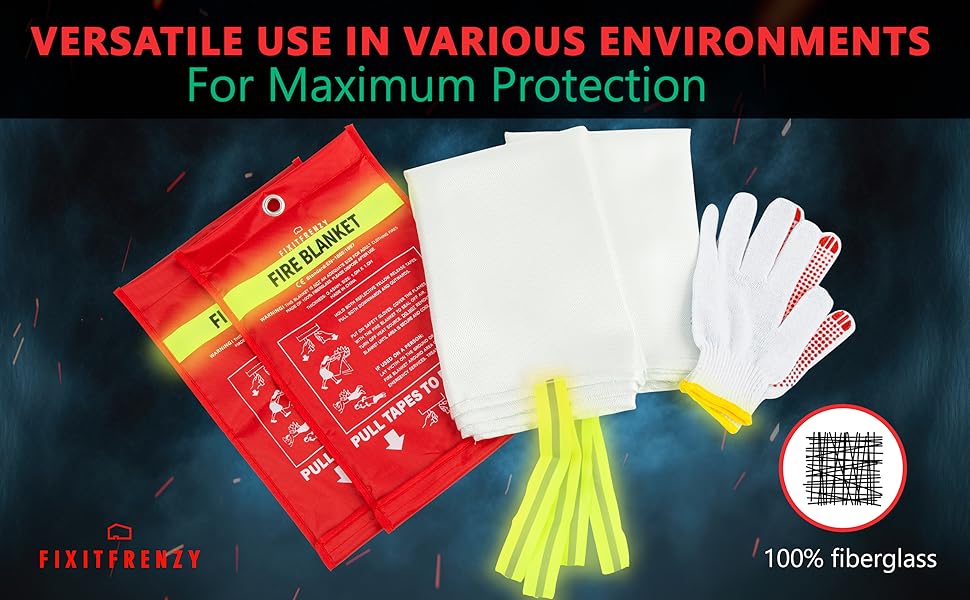 Maximun Protection fire blanket with gloves prepared hero fire blanket reviews fire blanket glove