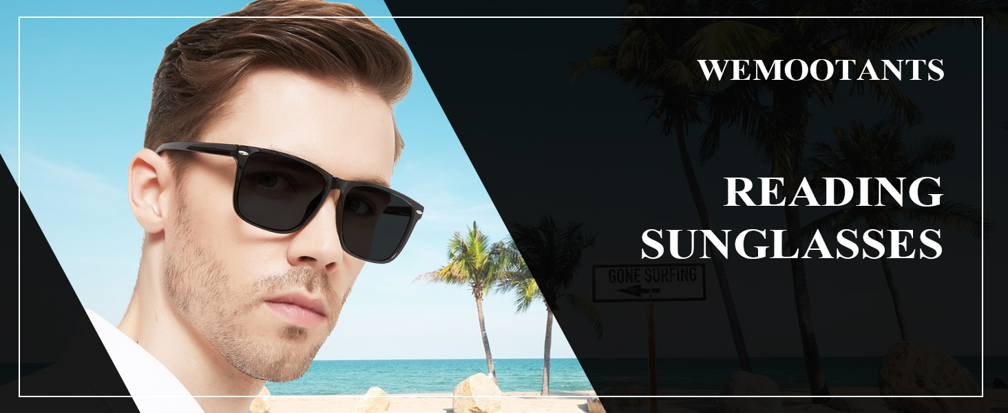 WEMOOTANTS Reading Sunglasses Men Sun Reader Glasses
