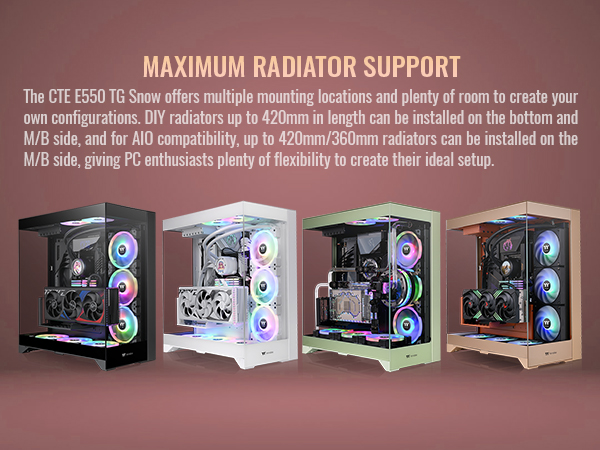 Amazon.com: CTE E550 TG Gravel Sand Mid Tower ATX Case; 3