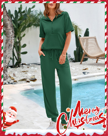 Womens 2 Piece Lounge Set Fashion Travel Outfits Airport Tracksuit Comfy Wide Leg Loungewear trip