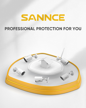 SANNCE Security Camera,1080P HD CCTV Surveillance Bullet Camera IP66 Weatherproof Indoor Outdoor TVI Camera IR Cut,12 Led 100ft/30M Night Vision -Black 2 Pack 16 SANNCE