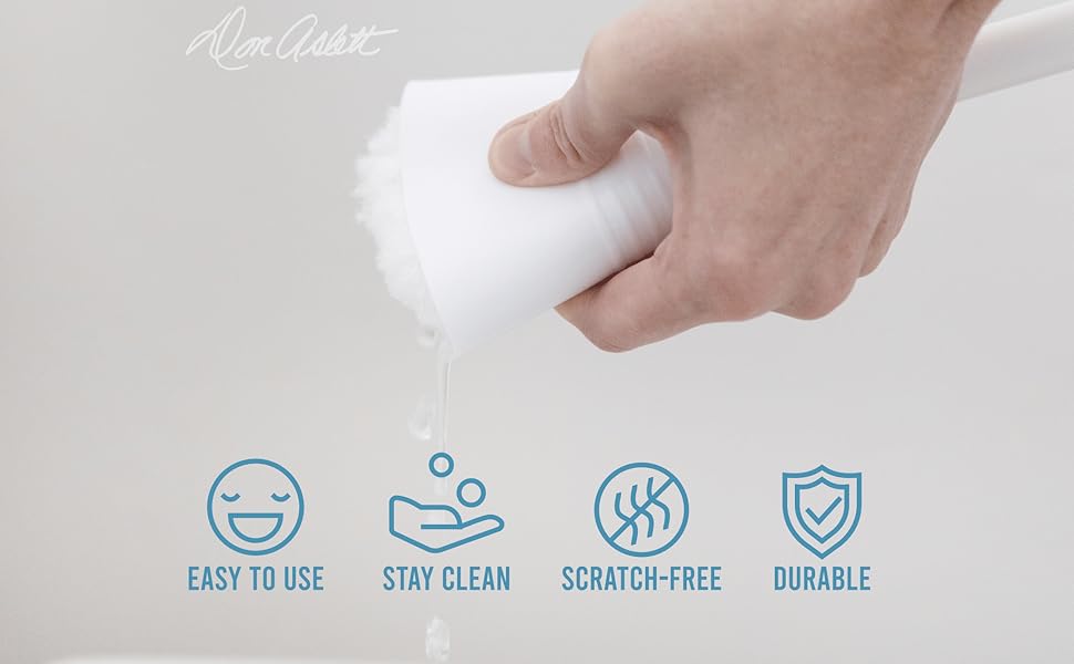 Don Aslett Johnny Mop Set of 3 Toilet Brushes 14