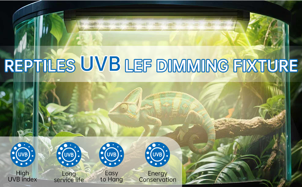 Dimmable LED Reptile UVB Light