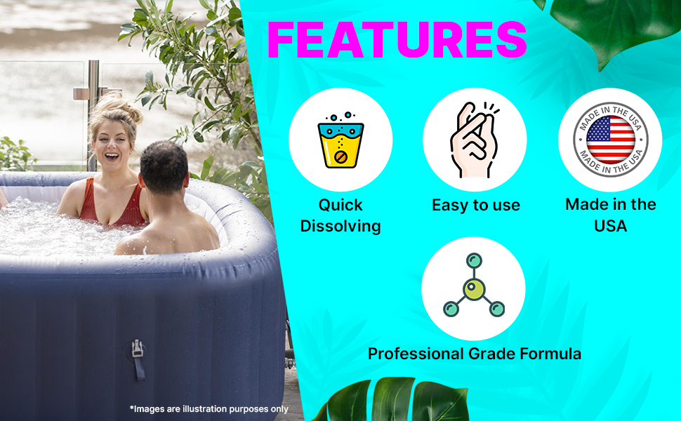 Aquadoc Bromine Hot Tub Starter Kit for Spas, Complete Spa