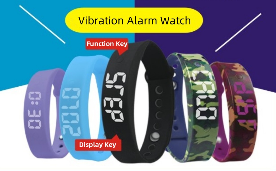 SidaEarcy Vibrating Alarm Reminder Watch, Silent Alarm