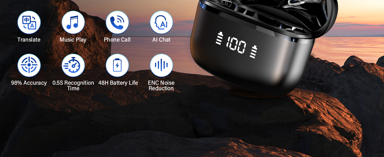 Translator Earbuds in Use