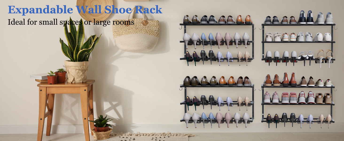 Wall shoe rack
