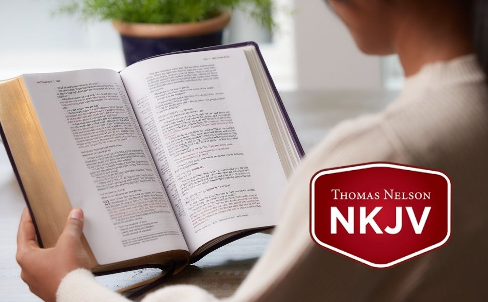 NKJV Study Bible wide margin reference bible, notetaking Bible, journaling bible, new king james