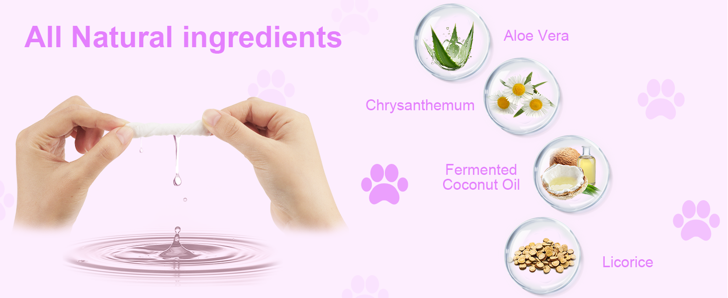 dog ear clean finger wipes