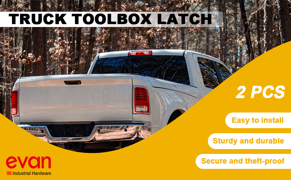 Truck Tool Box Latch, Stainless Steel Trailer Tool Box