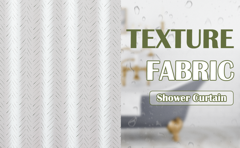 Lazzzy Grey and White Shower Curtain for Bathroom Farmhouse Rustic