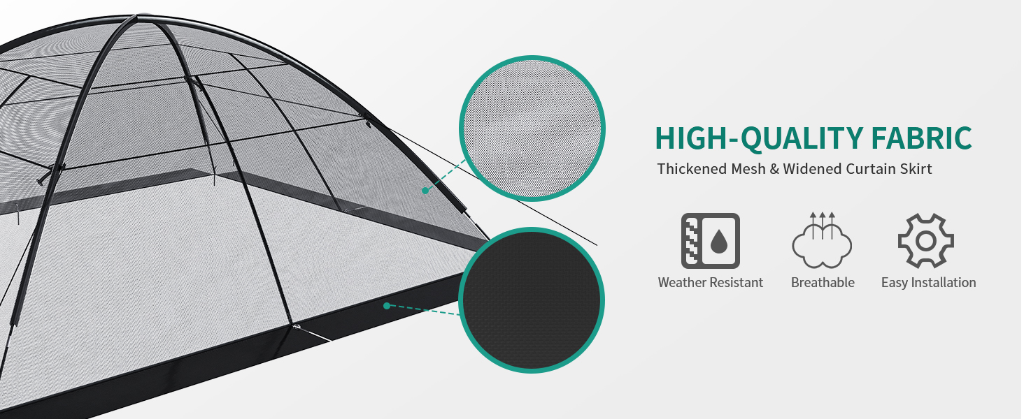 YITAHOME 17x13FT Pond Net Pond Cover Dome Balcony Koi