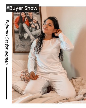 White Pajamas Set Nightwear