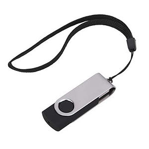 USB drive with lanyard
