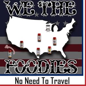 silhoutte of united states with seasoning bottles on map by where they are from