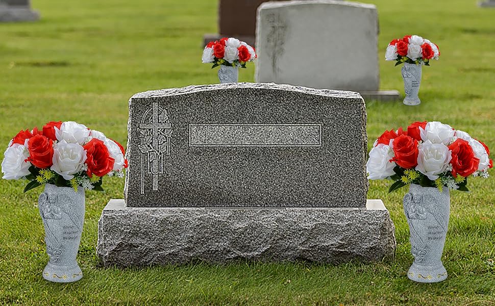 Amazon.com: Cemetery Vase, Memorial Grave Vase with Ground