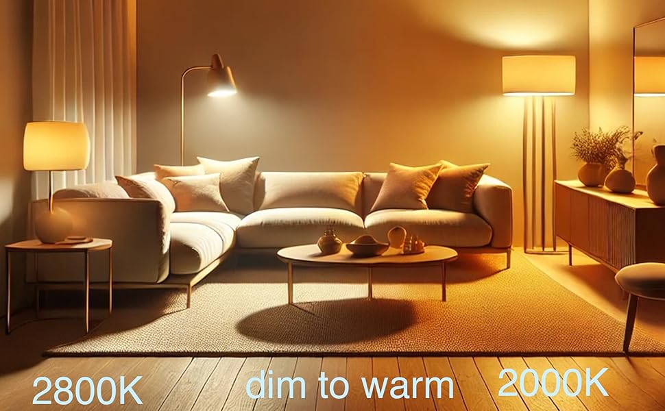 Dim to warm lights
