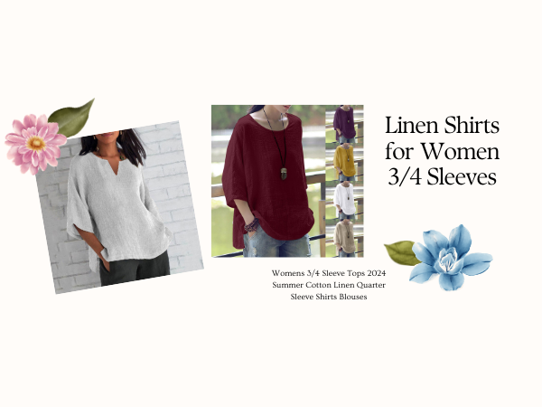 Amazon.com: Women's Plus Size Tops 3/4 Sleeve Shirt for