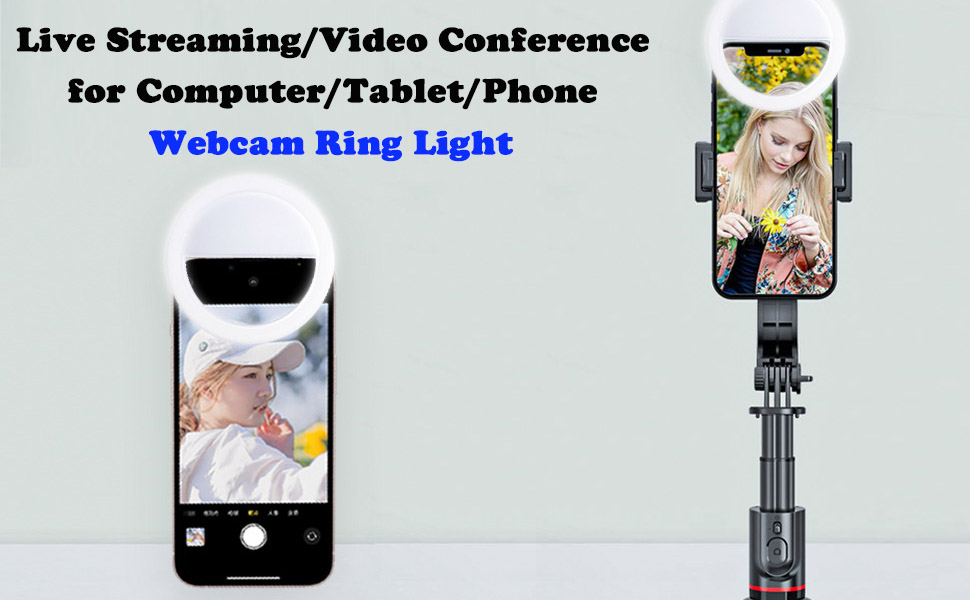 Clip On cam Ring Light for Computer/Laptop Monitor