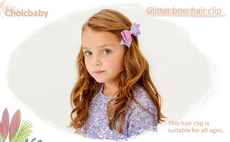  hair bows for girls glitter bows for girls girls hair bows glitter hair clips 