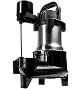 Red Lion RL-SS50V 115 Volt, 1/2 HP, 3450 GPH Premium Submersible Stainless Steel Sump Pump with V...