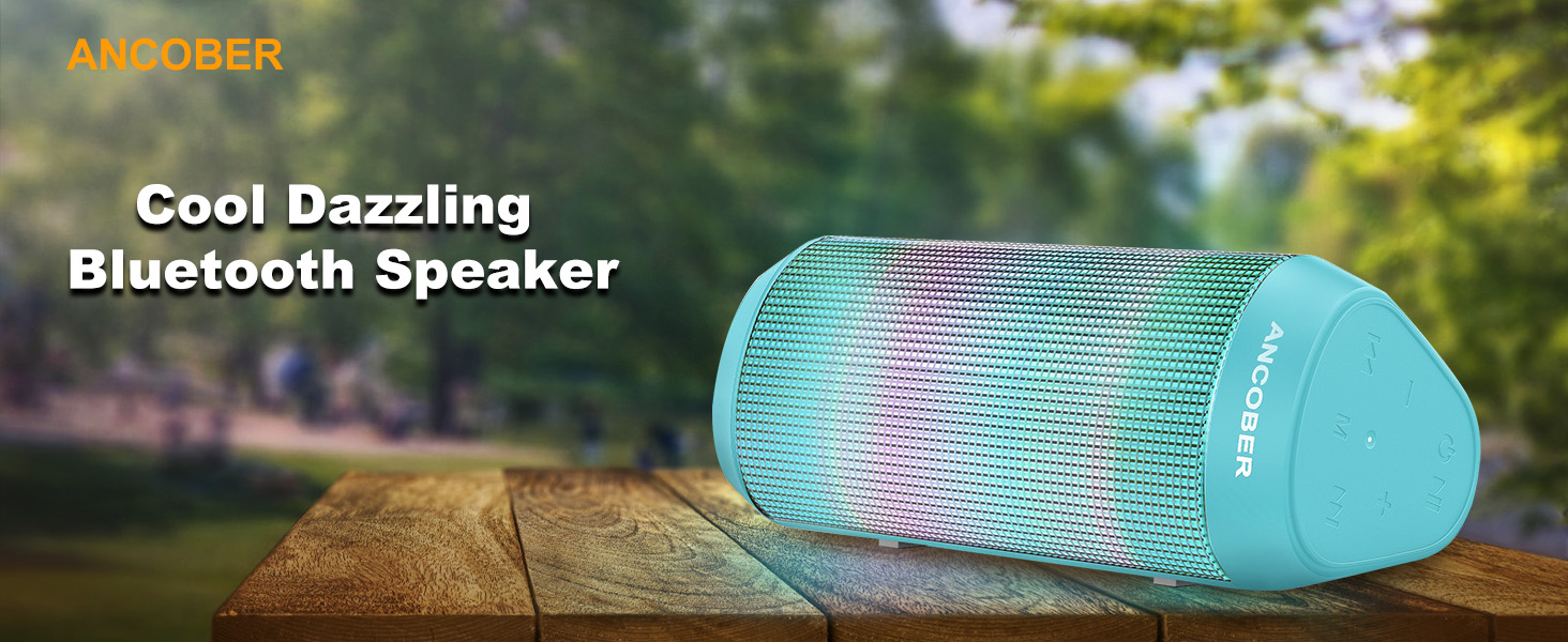 Portable Wireless Bluetooth Speaker Loud LED Light Waterproof, Electronics for Party Camping Gifts